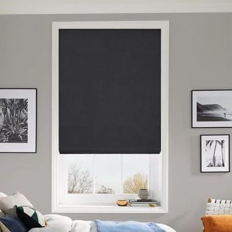 Kara Smoke Roman Blind | Blinds.Online