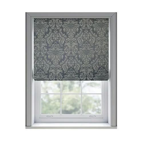 Lilah Graphite Roman Blind | Blinds.Online