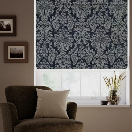 Lilah Ink Roman Blind | Blinds.Online