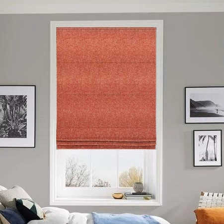 Lyric Burnt Orange Roman Blind | Blinds.Online