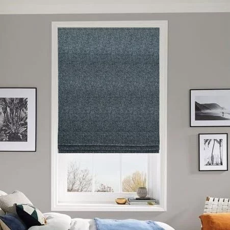 Lyric Cornflower Roman Blind | Blinds.Online