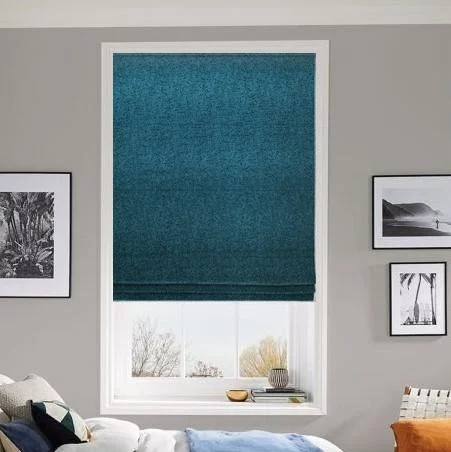 Lyric Teal Roman Blind | Blinds.Online