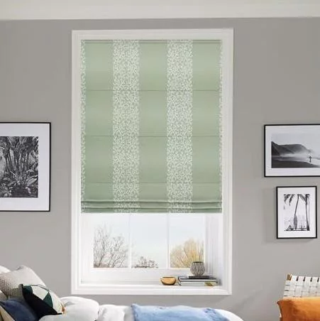 Malena Vert De Gris Roman Blind | Blinds.Online