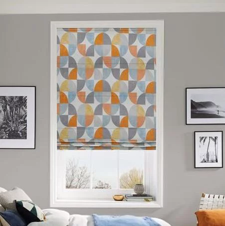 Marceline Tangerine Roman Blind | Blinds.Online