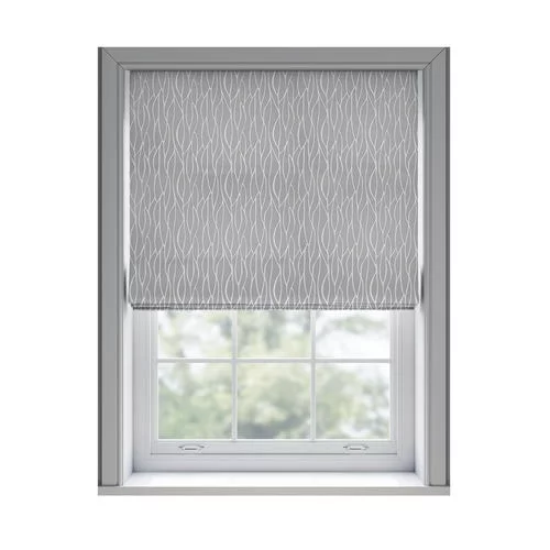 Marcella Silver Roman Blind | Blinds.Online