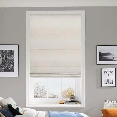 Marigold Recycled Natural Linen Roman Blind | Blinds.Online