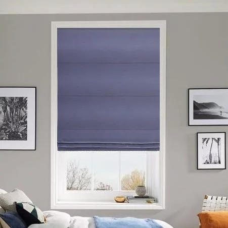 Medley Coastal Blue Roman Blind | Blinds.Online