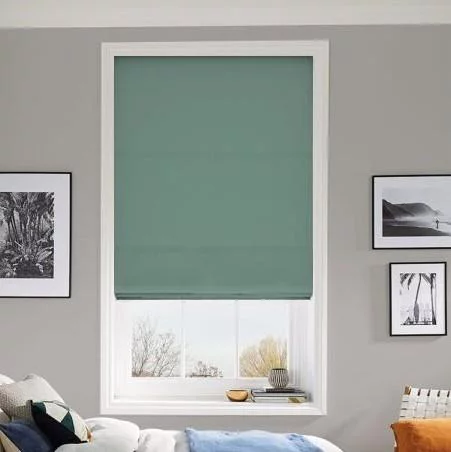 Mila Azure Roman Blind | Blinds.Online