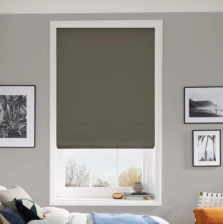 Mila Pewter Roman Blind | Blinds.Online