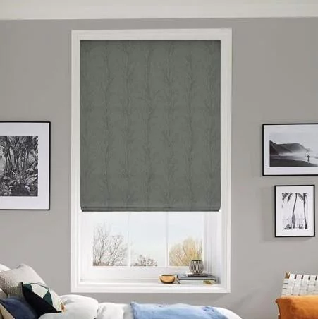 Miley Graphite Roman Blind | Blinds.Online