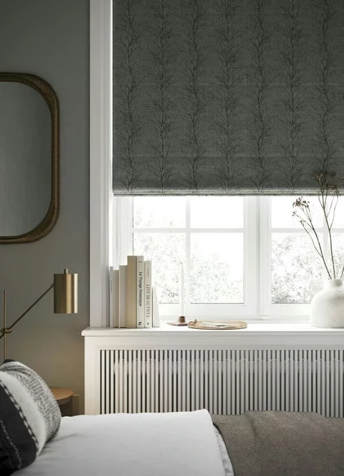 Miley Graphite Roman Blind | Blinds.Online