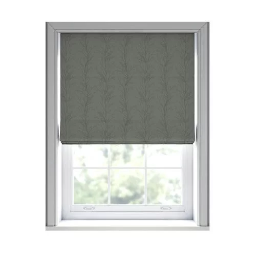 Miley Graphite Roman Blind | Blinds.Online