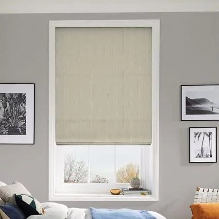 Nia Ecru Roman Blind | Blinds.Online