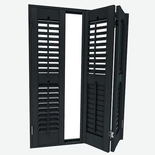 Annalyn Charcoal Black Shutter Blind | Blinds.Online