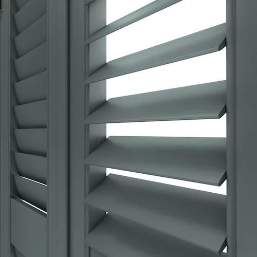 Annalyn Dark Grey Shutter Blind | Blinds.Online