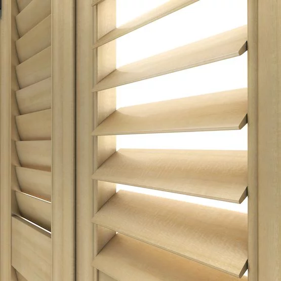 Annalyn Natural Oak Shutter Blind | Blinds.Online