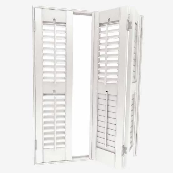 Antonia Silk White Shutter Blind | Blinds.Online