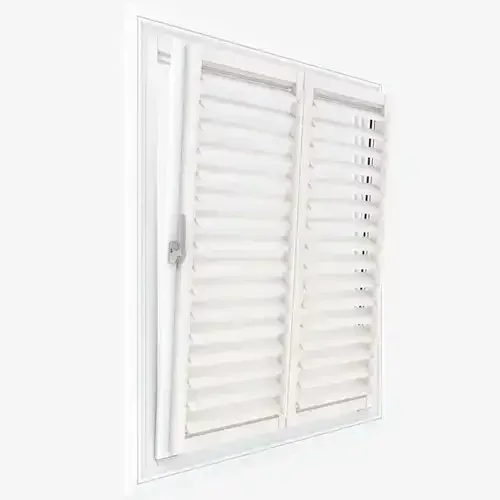 Luminous Cotton White Shutter Blind | Blinds.Online