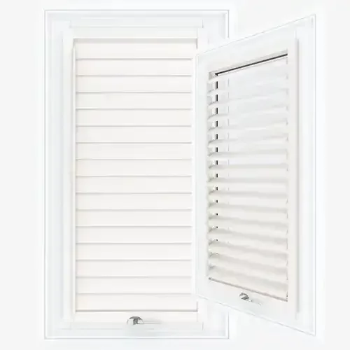 Luminous Cotton White Shutter Blind | Blinds.Online