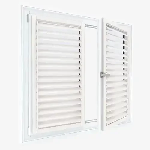 Luminous Cotton White Shutter Blind | Blinds.Online