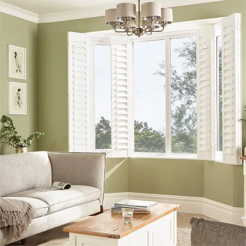 Moira Cotton White Shutter Blind | Blinds.Online