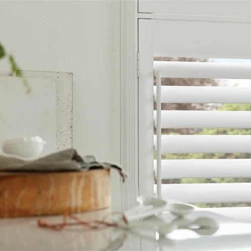 Moira Cotton White Shutter Blind | Blinds.Online