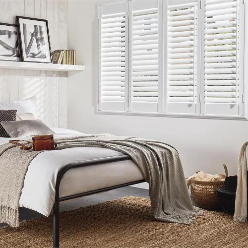 Moira Cotton White Shutter Blind | Blinds.Online