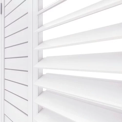 Nyah Vivid White Shutter Blind | Blinds.Online