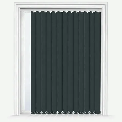 Aurora Shield FR Black Vertical Blind | Blinds.Online