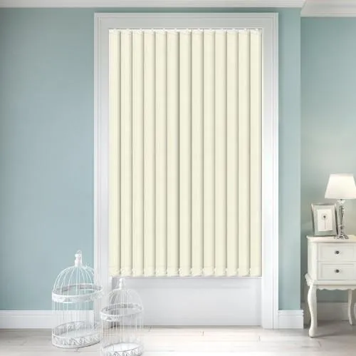 Aurora Shield FR Cream Vertical Blind | Blinds.Online