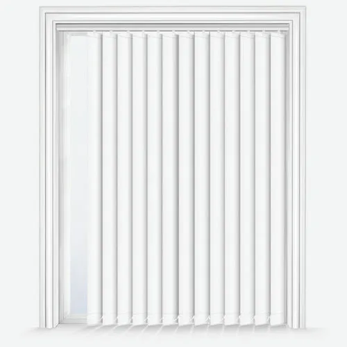 Aurora Shield FR White Vertical Blind | Blinds.Online