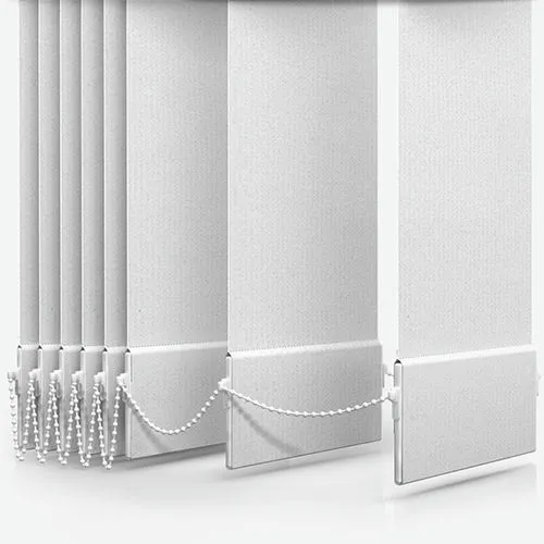 Aurora Shield FR White Vertical Blind | Blinds.Online