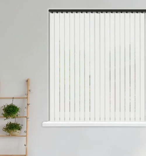 Bold White Vertical Blind | Blinds.Online