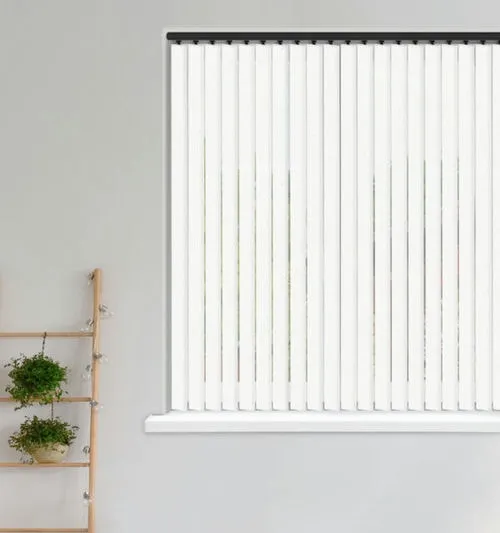 Emery White Vertical Blind | Blinds.Online