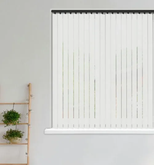 Gayle White Vertical Blind | Blinds.Online