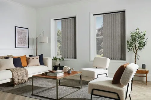 Ianthe Silver Vertical Blind | Blinds.Online