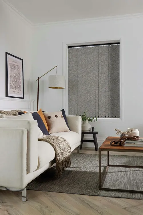 Ianthe Silver Vertical Blind | Blinds.Online