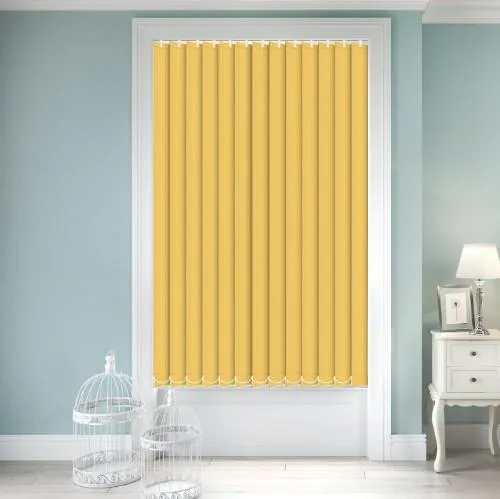 LunaFern Blackout Daffodil Yellow Vertical Blind | Blinds.Online