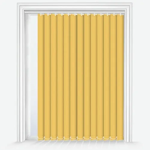 LunaFern Blackout Daffodil Yellow Vertical Blind | Blinds.Online