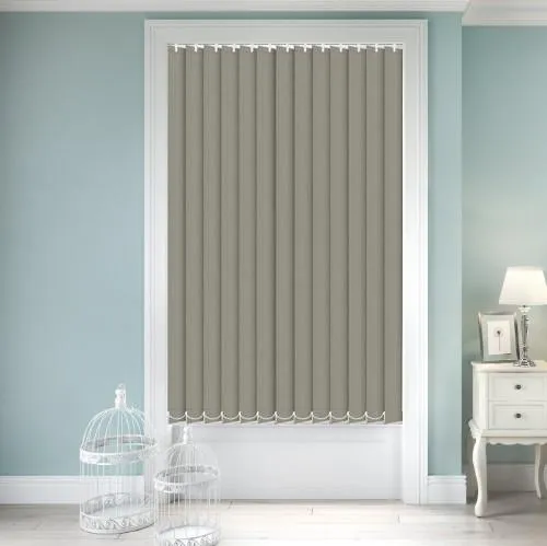 Lunafern Blackout Greige Vertical Blind | Blinds.Online