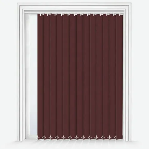 Lunafern Blackout Merlot Red Vertical Blind | Blinds.Online