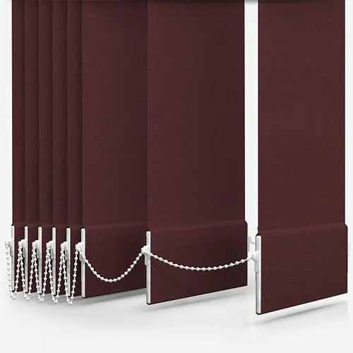 Lunafern Blackout Merlot Red Vertical Blind | Blinds.Online