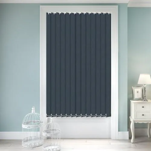 Lunafern Blackout Midnight Blue Vertical Blind | Blinds.Online