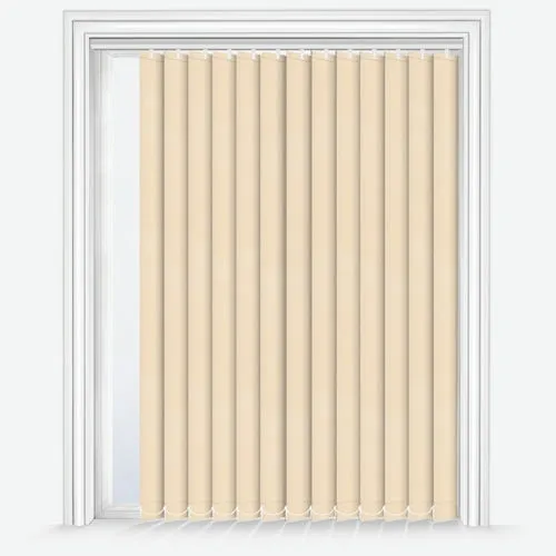 Lunafern Dimout Ecru Vertical Blind | Blinds.Online