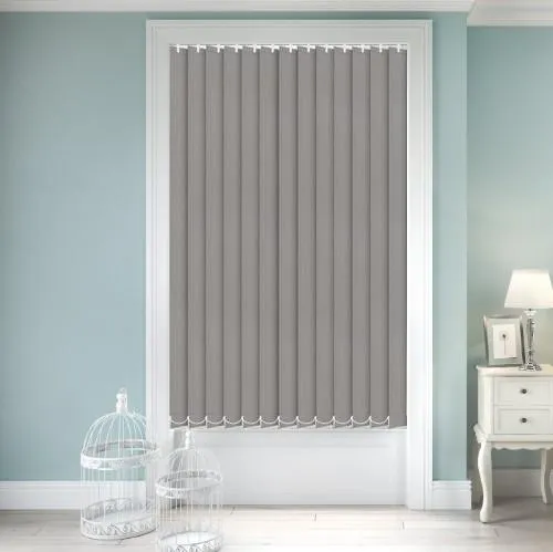 LunaFern Dimout Light Grey Vertical Blind | Blinds.Online