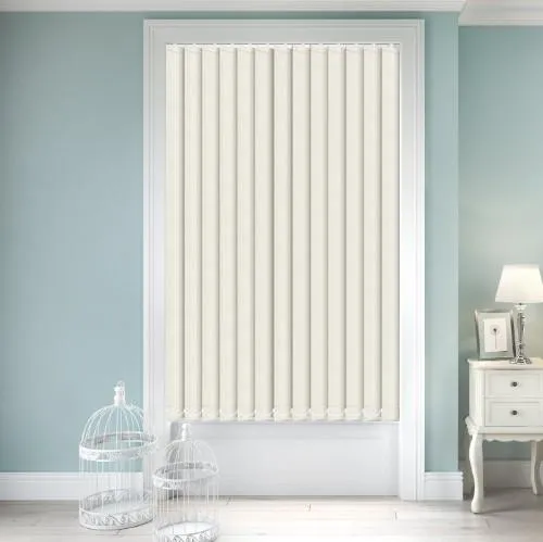 Nefertiti Banlight Duo FR Angora Vertical Blind | Blinds.Online