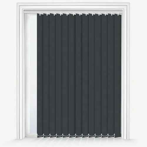 Nefertiti Banlight Duo FR Charcoal Vertical Blind | Blinds.Online