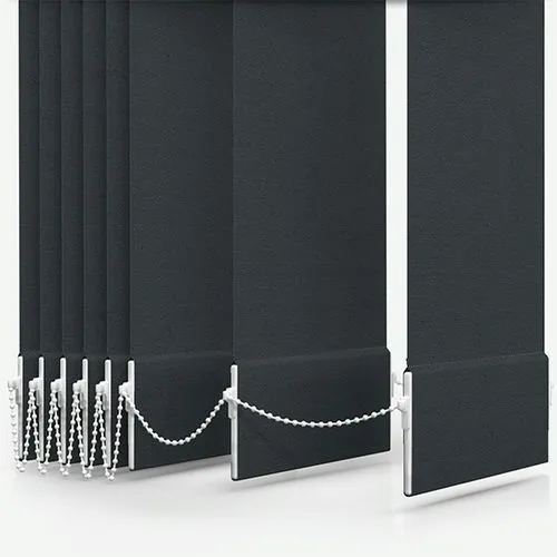 Nefertiti Banlight Duo FR Charcoal Vertical Blind | Blinds.Online