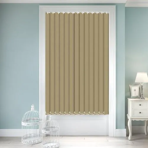 Nefertiti Banlight Duo FR Old Gold Vertical Blind | Blinds.Online