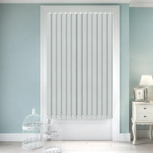 Nefertiti Banlight Duo FR Silver Vertical Blind | Blinds.Online